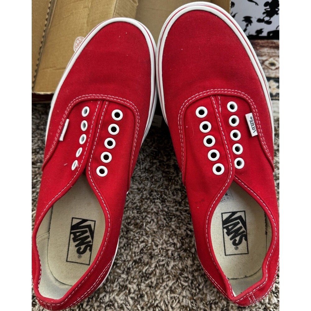 NWT Vans New Authentic Classic Sneakers Unisex Canvas Shoes VN000EE3RED M9.5 W11